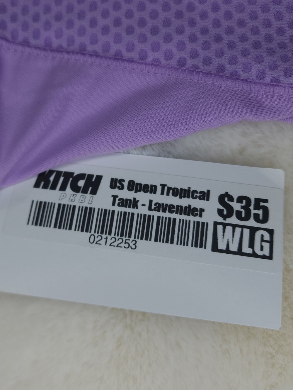 Kitch Lavender Naples US Open Pickleball Graphic Racerback Tank Top - Picture 6 of 8